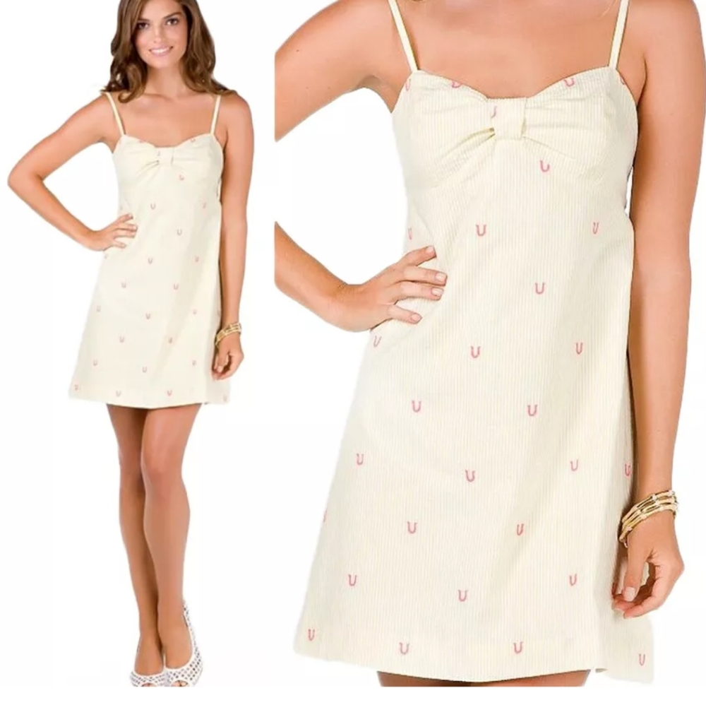 Lilly Pulitzer Kelly Starfruit Horseshoe Dress Sz.10 NWT